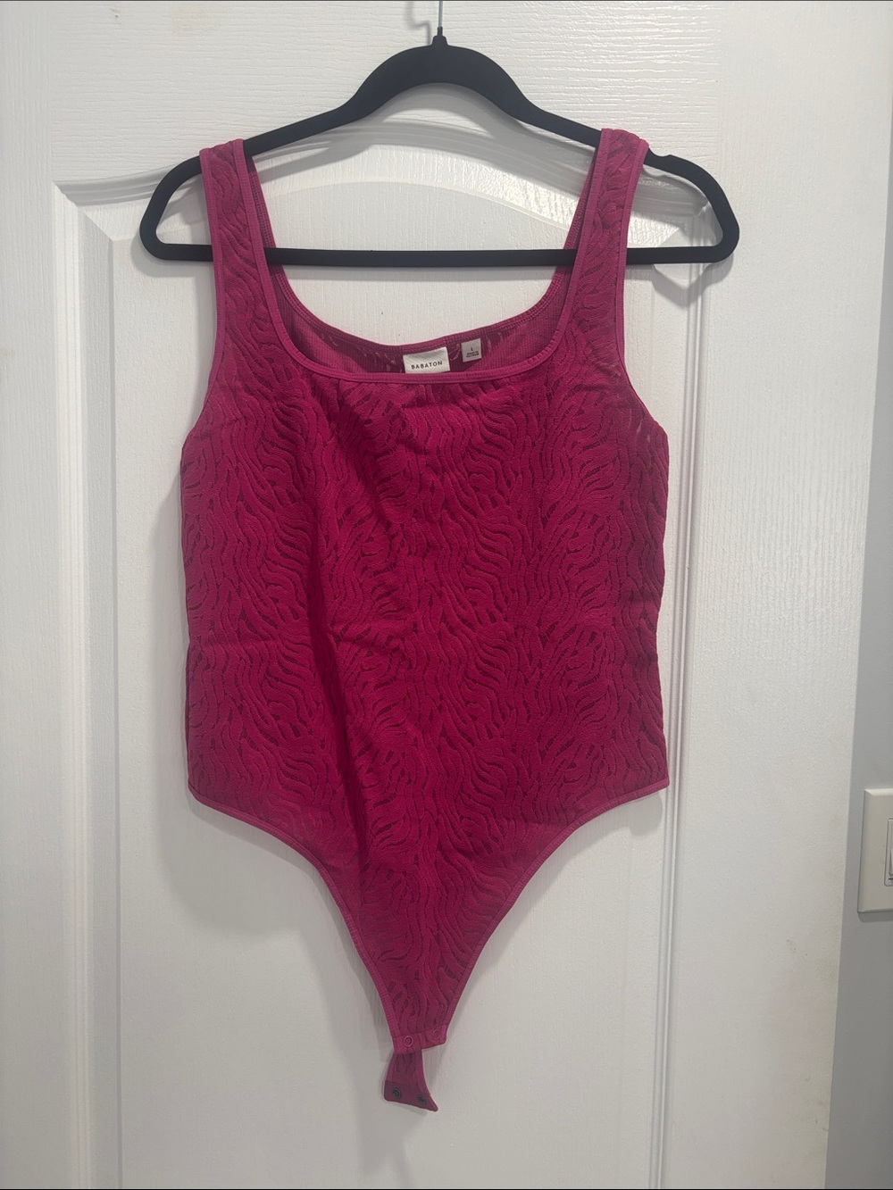 Babaton Fuchsia Textured One-Piece